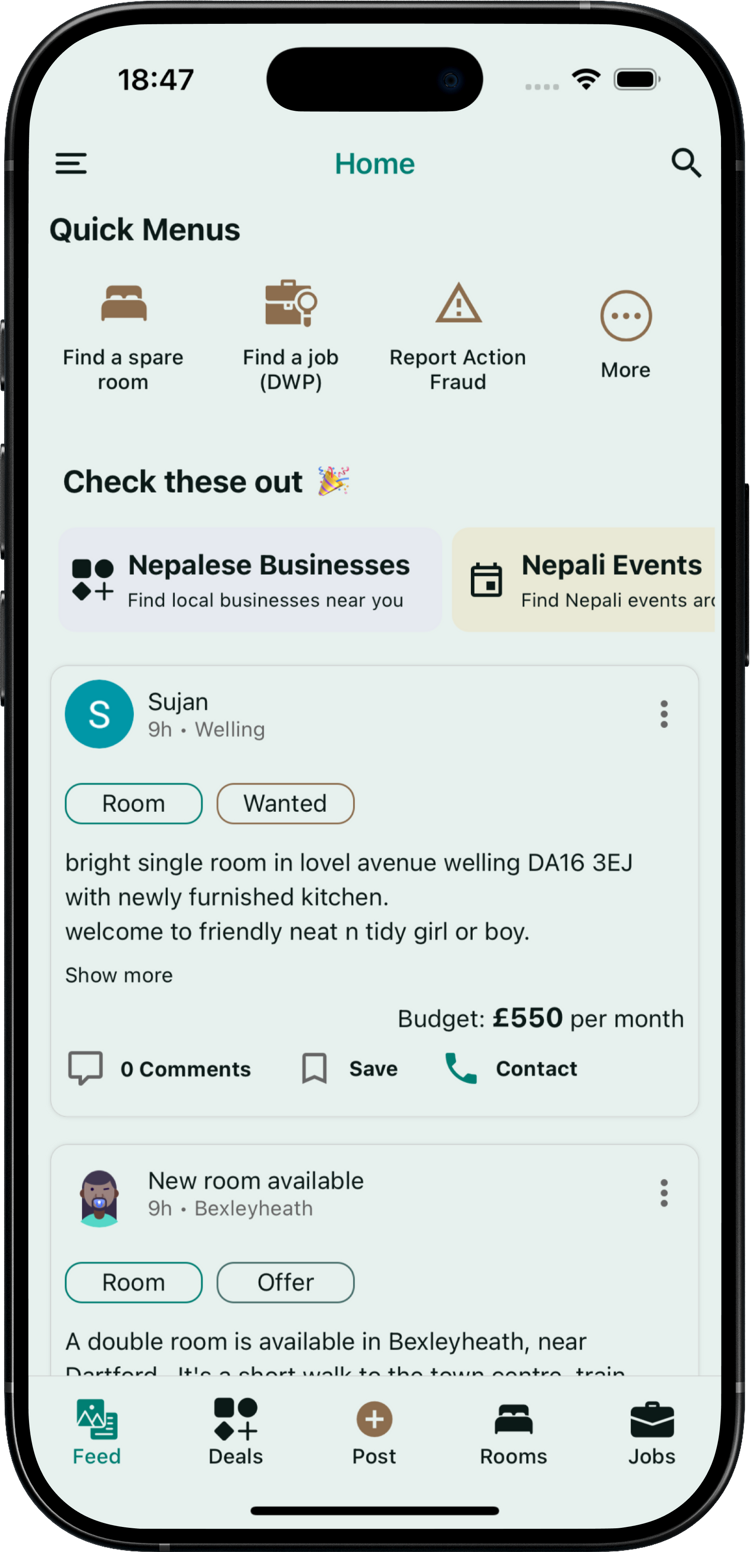 Kaam Kotha App Screenshot